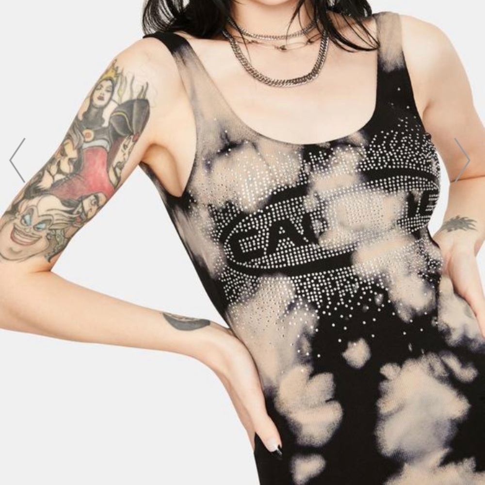 JADED LONDON RIBBED RACER DRESS - Picture 3 of 3